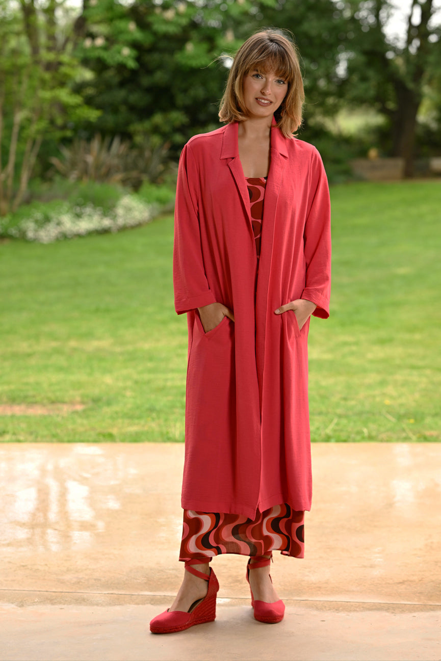 LONG JACKET SE104 CORAL