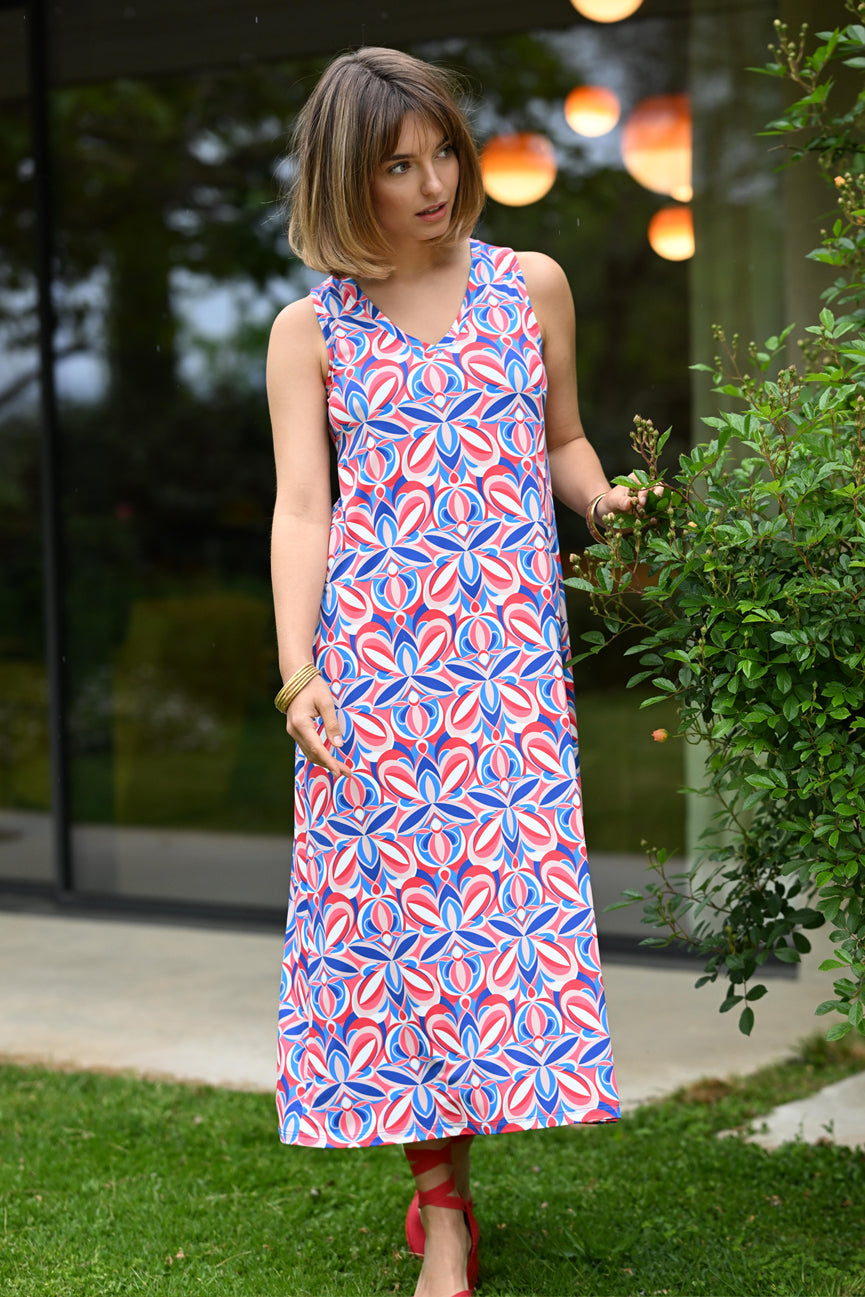 V-NECK SLEEVELESS DRESS SE108 ENA