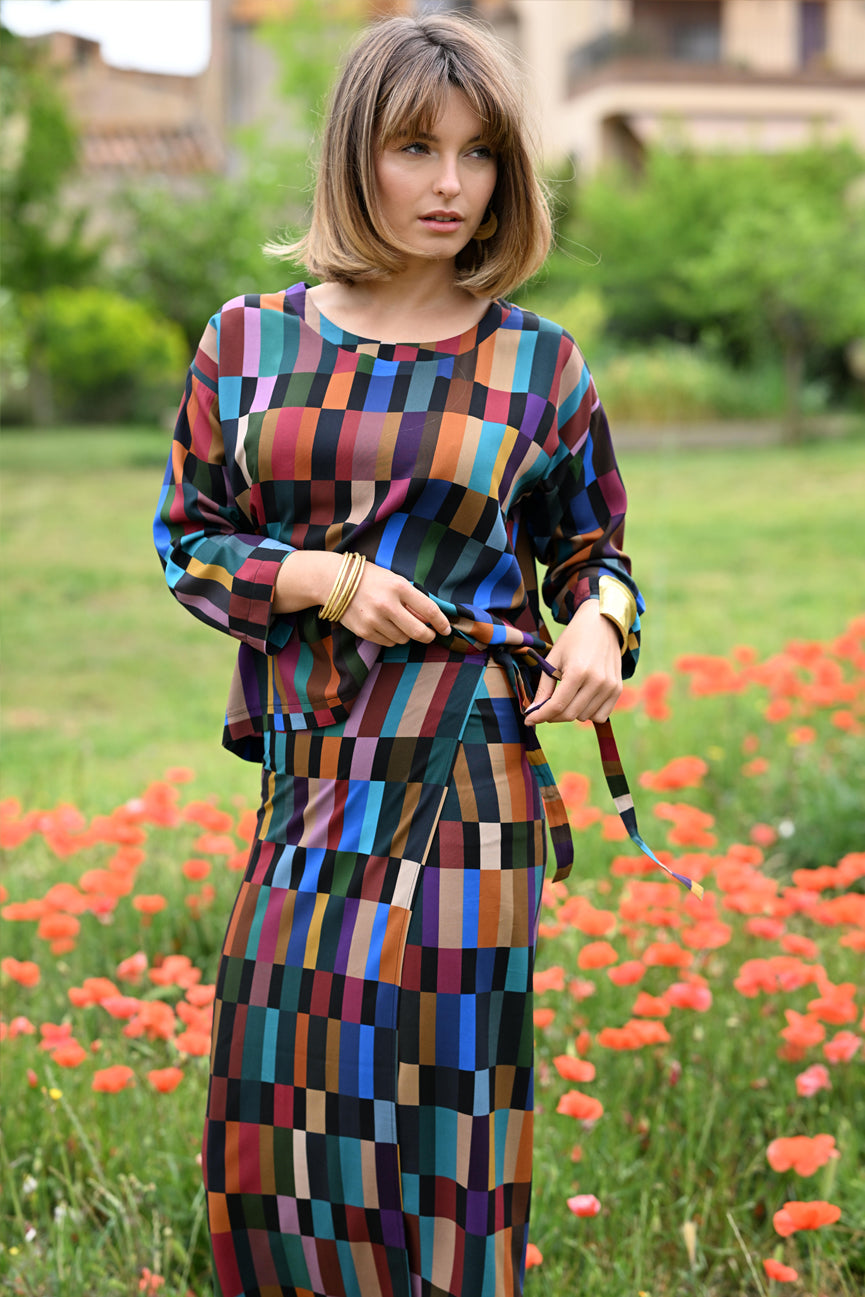 WRAP TIE SKIRT SE105 MARAPA