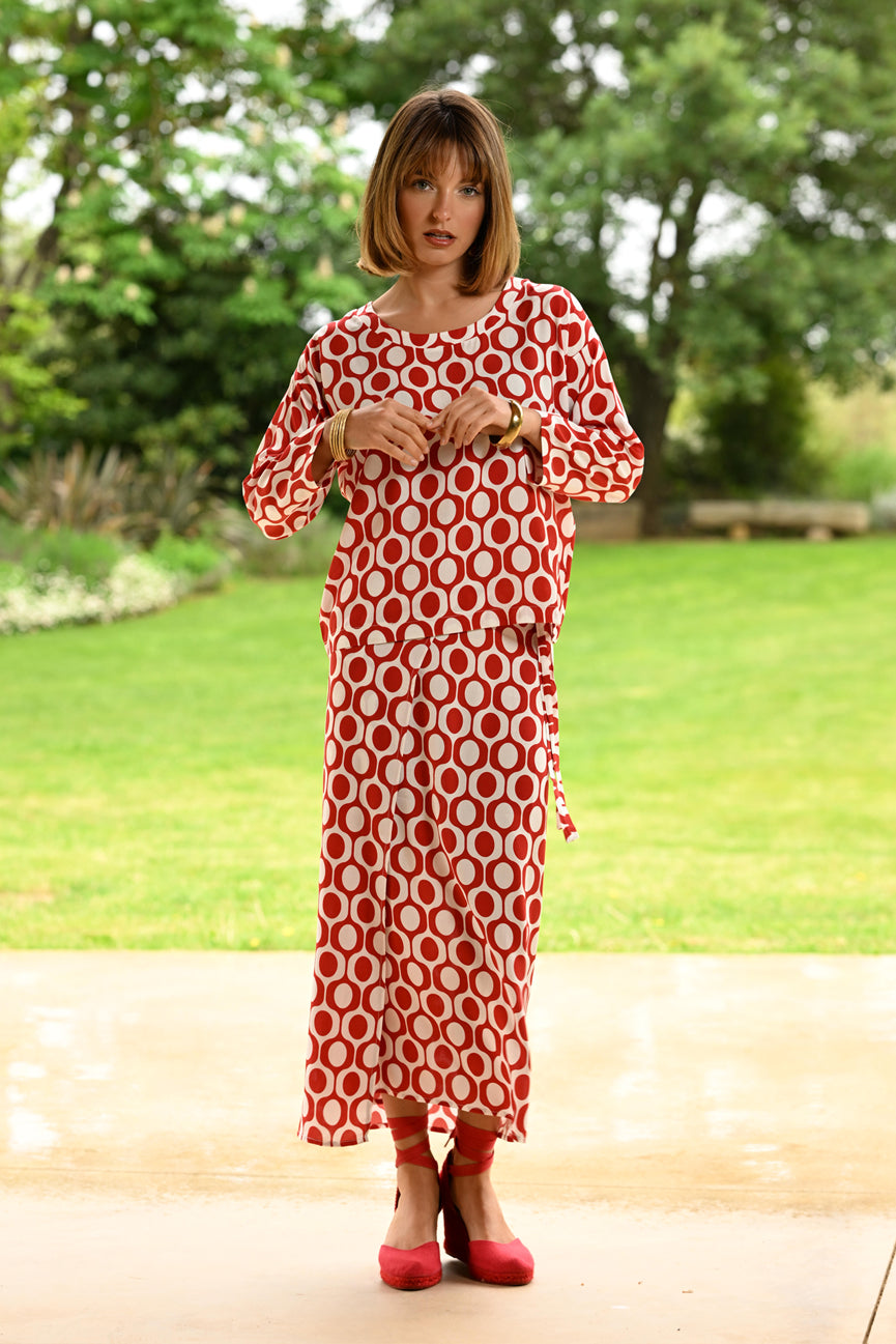 WRAP TIE SKIRT SE105 AMBIA