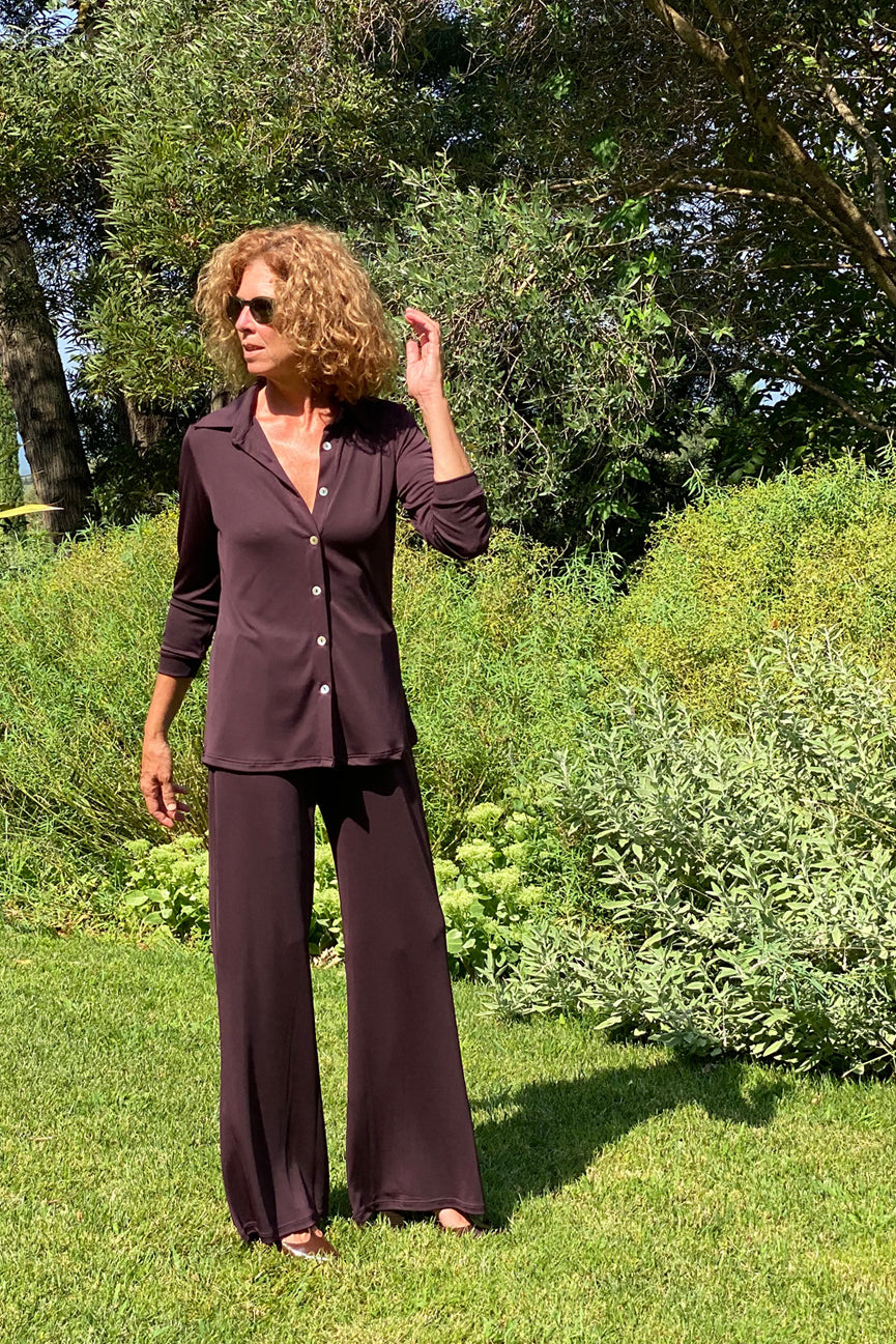 TROUSERS WITH POCKETS SE089 BROWN