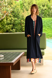 LONG JACKET SE104 NAVY BLUE