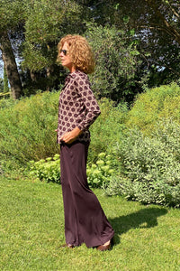 TROUSERS WITH POCKETS SE089 BROWN