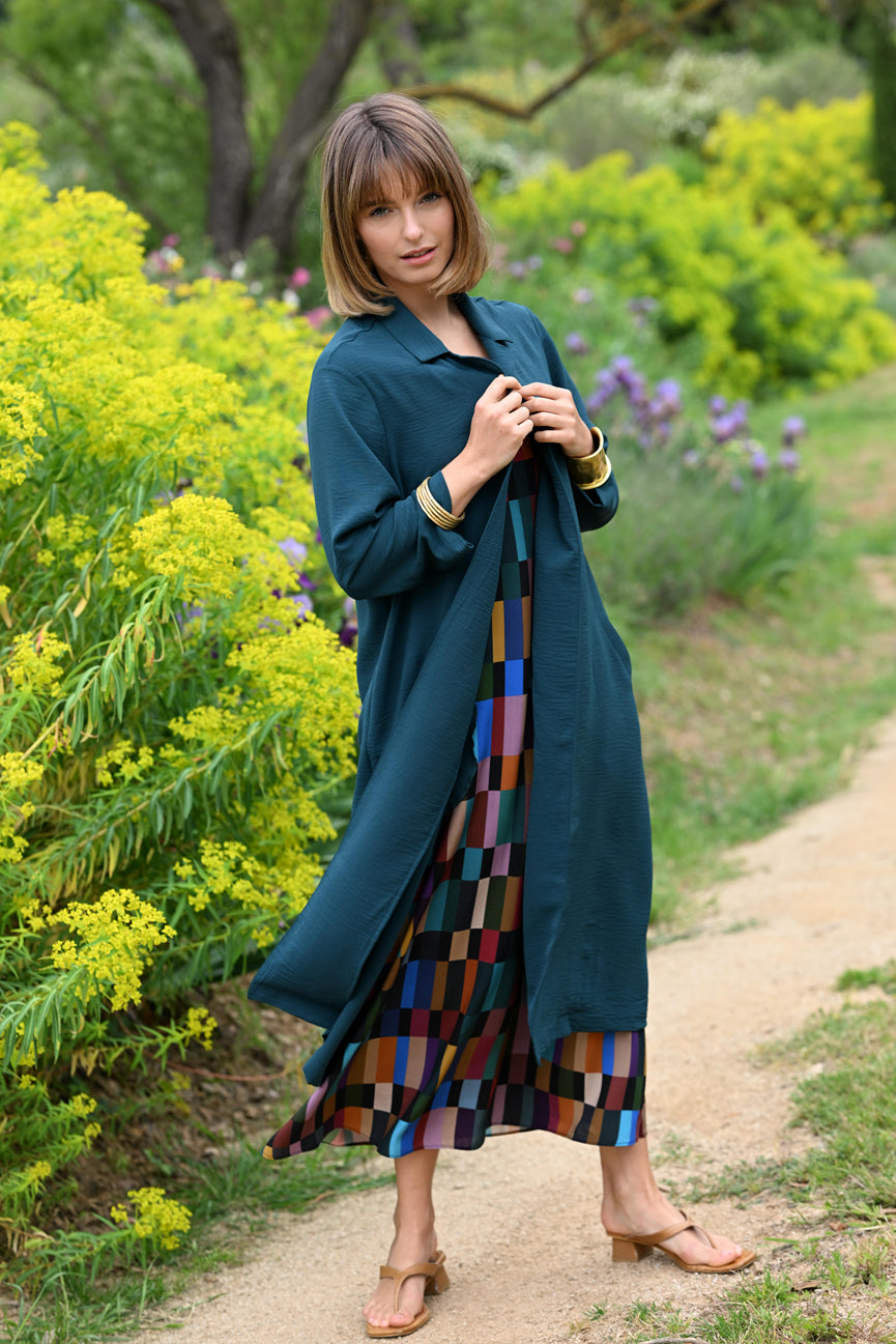 LONG JACKET SE104 DARK GREEN