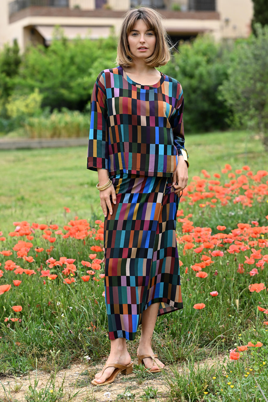 WRAP TIE SKIRT SE105 MARAPA