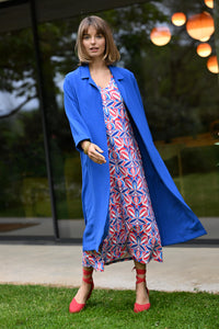LONG JACKET SE104 BLUE