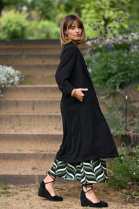 LONG JACKET SE104 BLACK