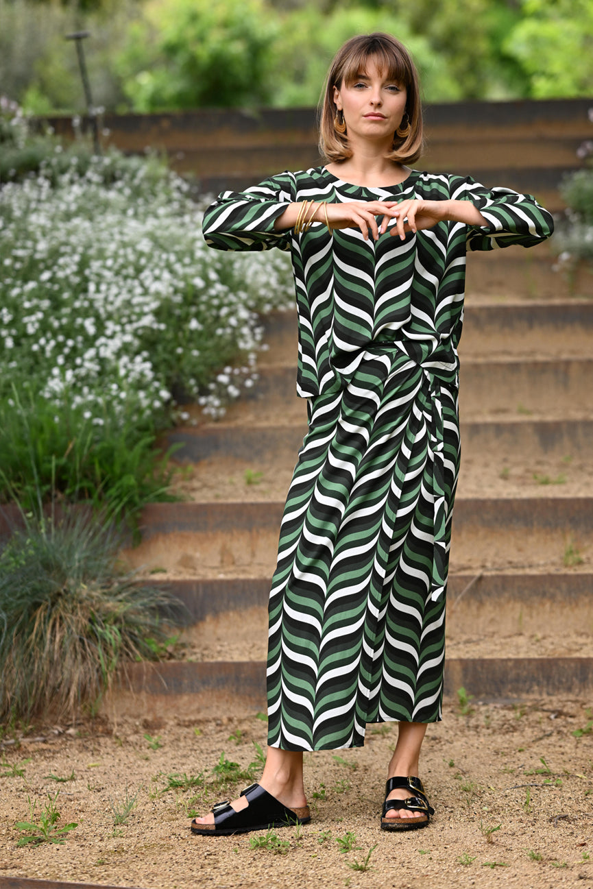 WRAP TIE SKIRT SE105 SIROA