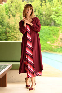 LONG JACKET SE104 MAROON