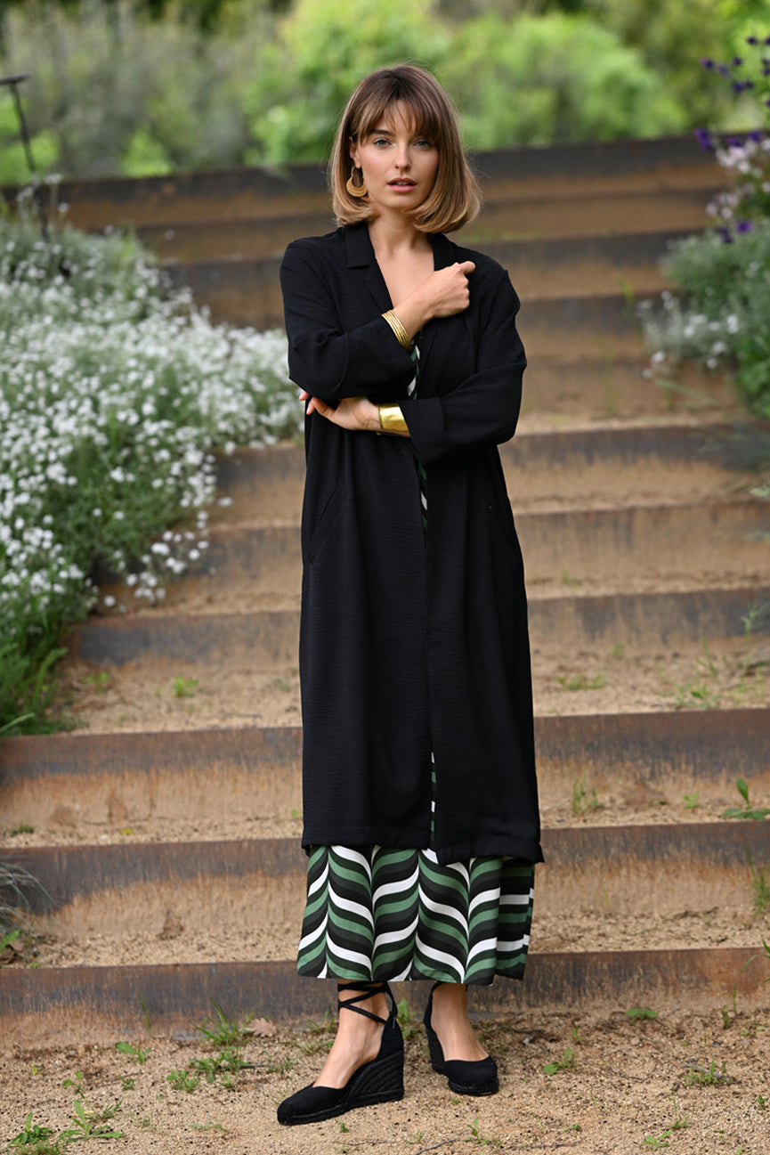 LONG JACKET SE104 BLACK