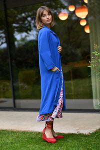 LONG JACKET SE104 BLUE