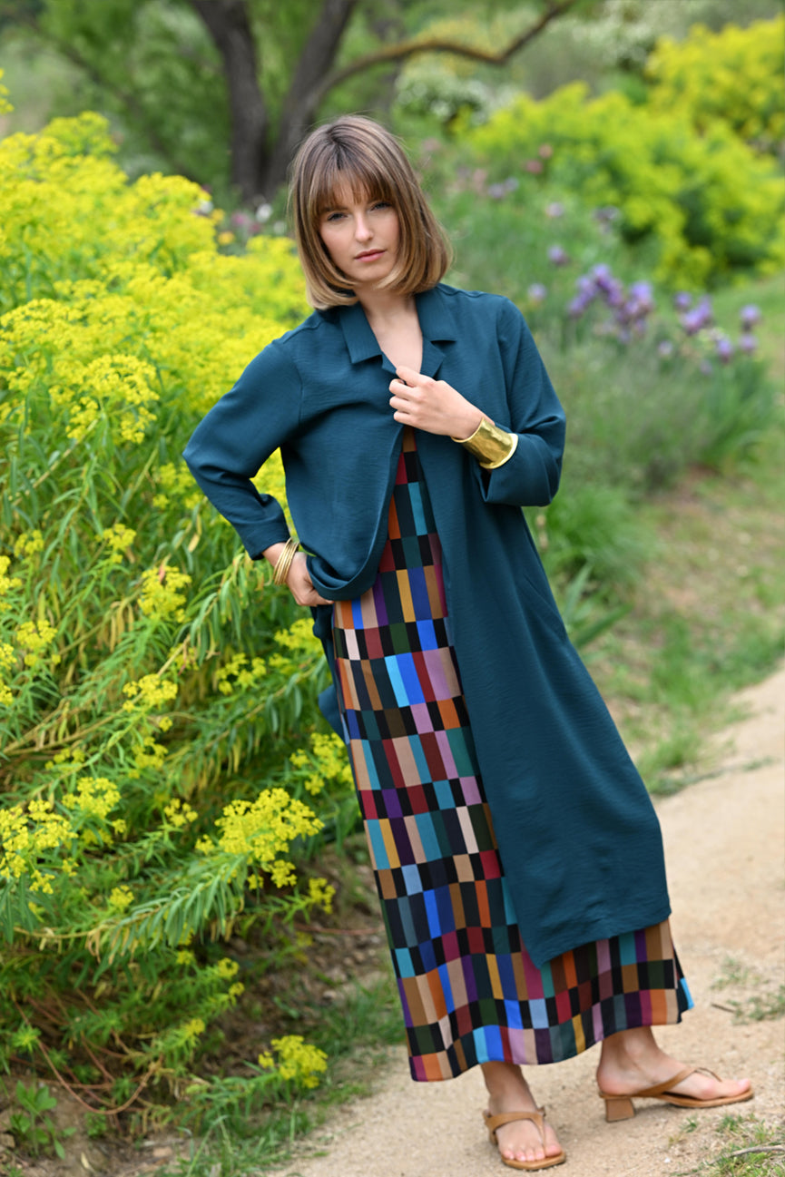 LONG DRESS WITH THIN STRAPS SE101 MARAPA