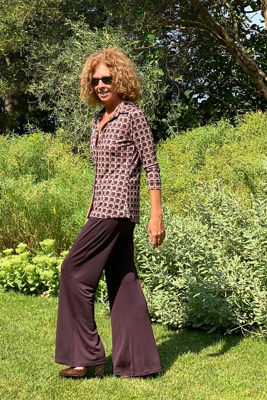 TROUSERS WITH POCKETS SE089 BROWN