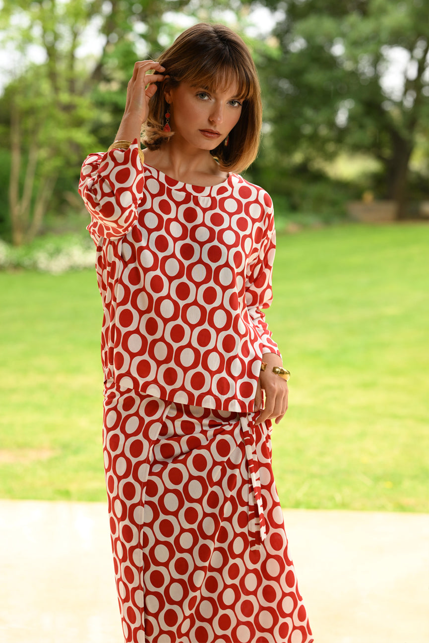 WRAP TIE SKIRT SE105 AMBIA