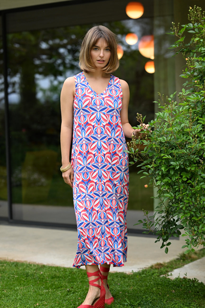 V-NECK SLEEVELESS DRESS SE108 ENA