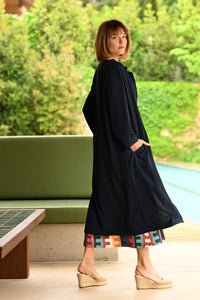 LONG JACKET SE104 NAVY BLUE