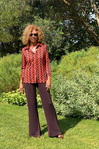 TROUSERS WITH POCKETS SE089 BROWN