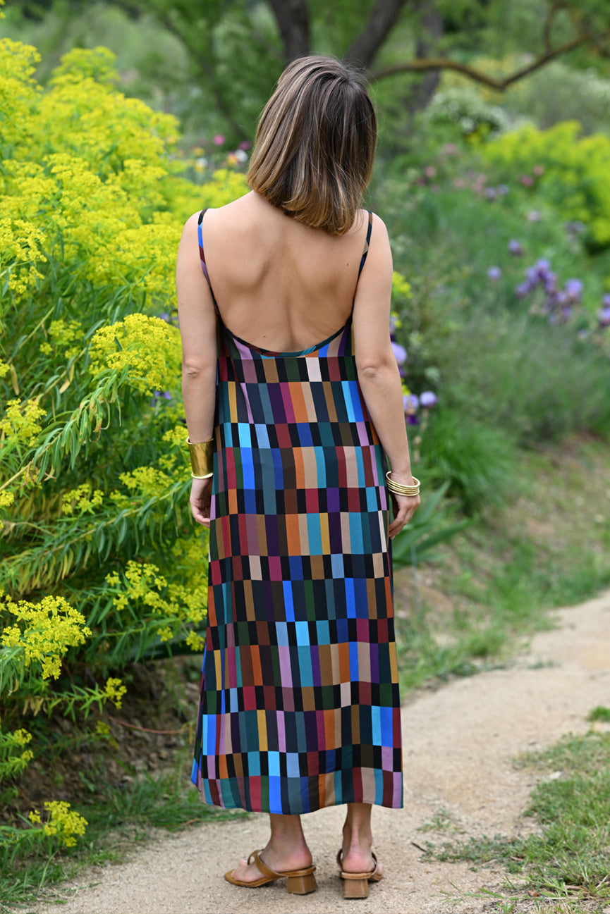 LONG DRESS WITH THIN STRAPS SE101 MARAPA