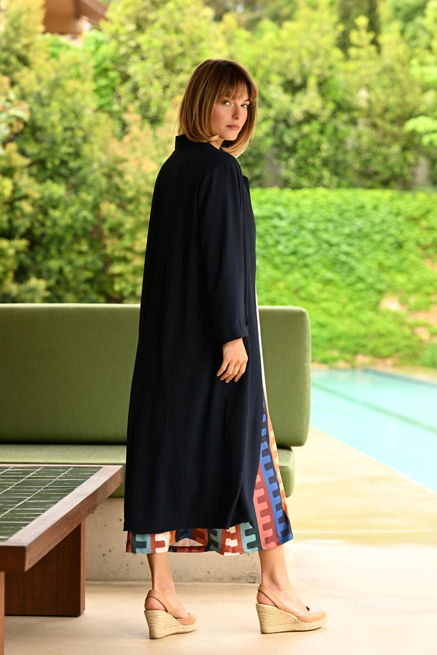 LONG JACKET SE104 NAVY BLUE