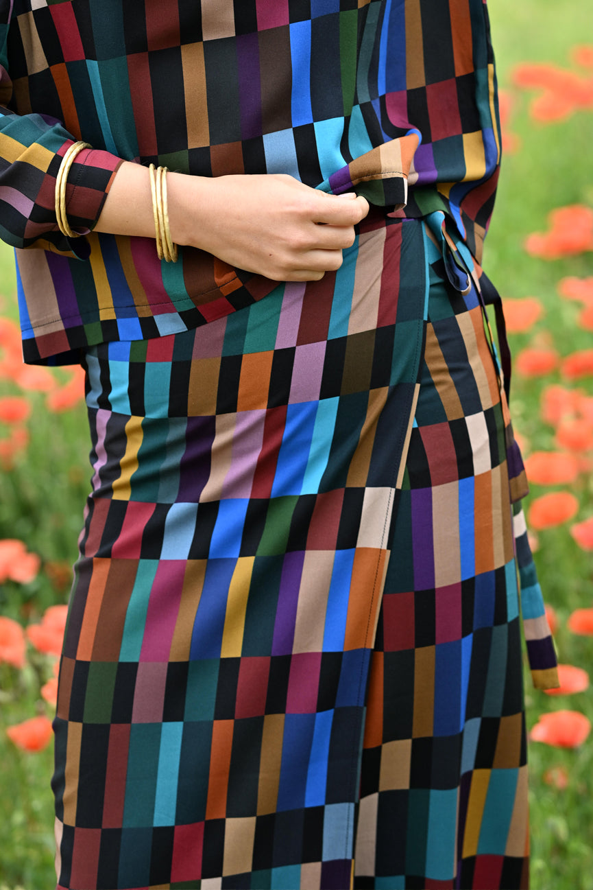 WRAP TIE SKIRT SE105 MARAPA