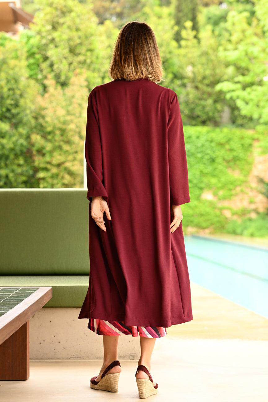 LONG JACKET SE104 MAROON