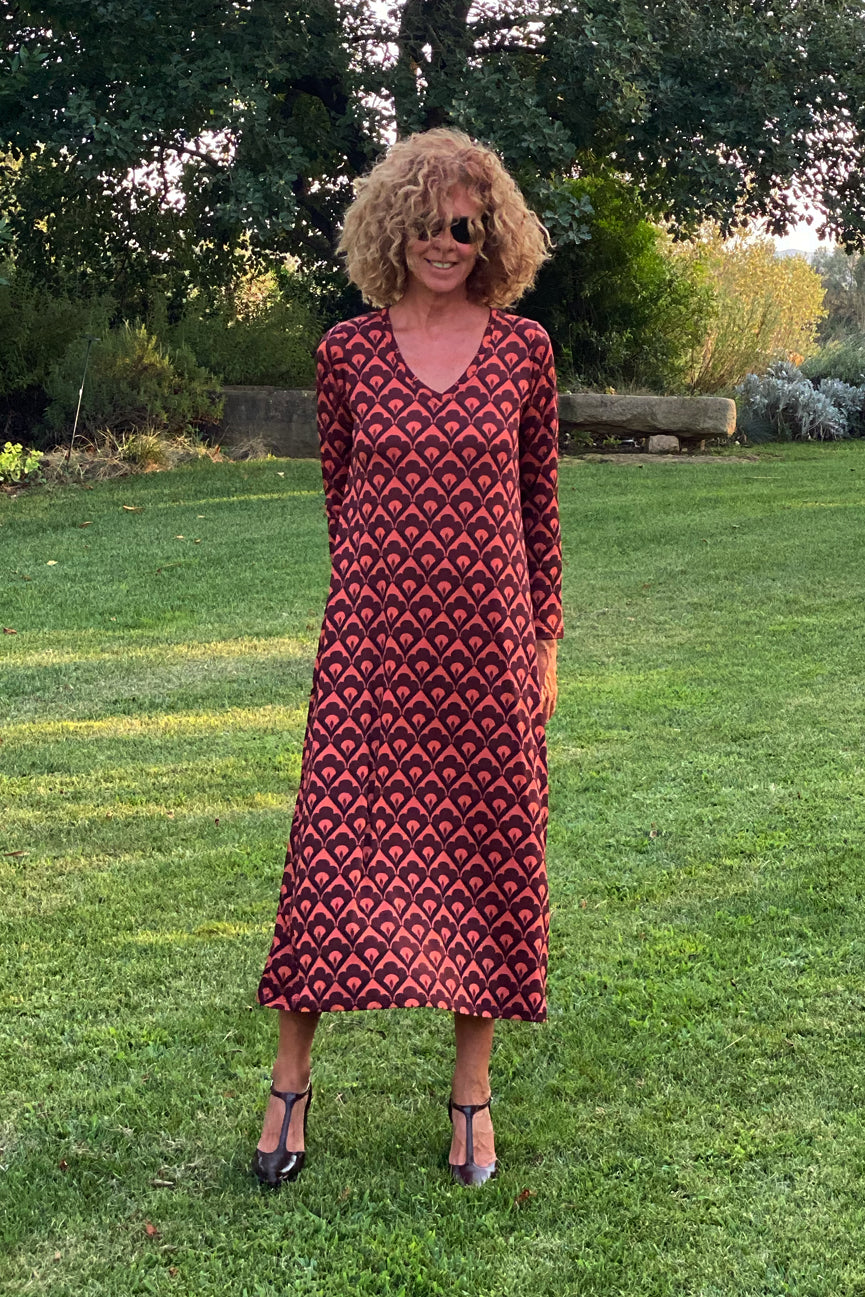 V-NECK DRESS SE109 BATO