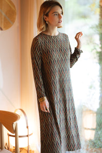 ROUND NECK MIDI DRESS SE090 GARES