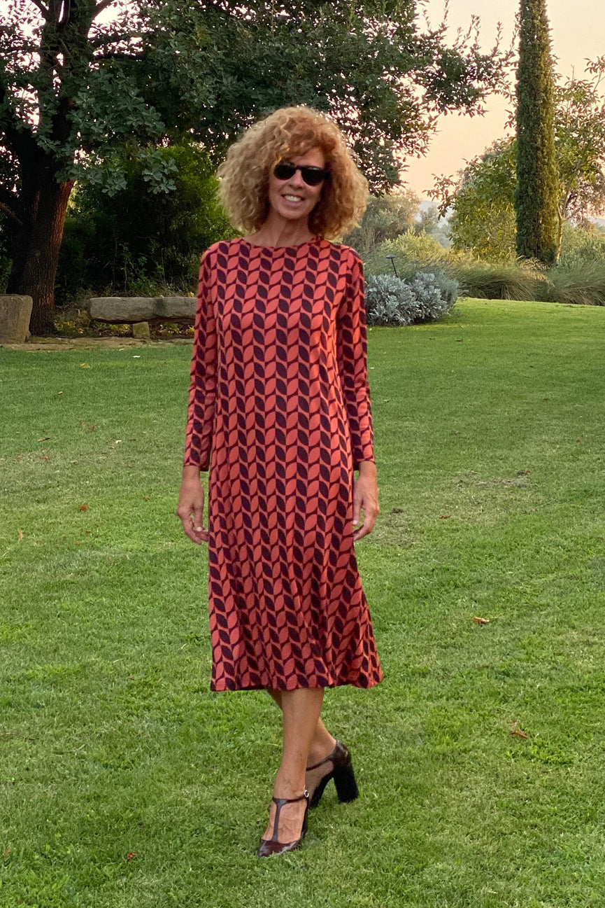 ROUND NECK MIDI DRESS SE110 MALNA