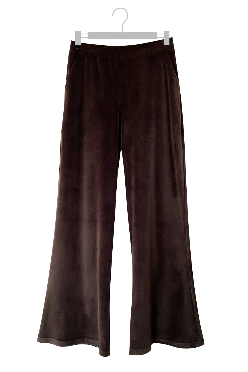VELVET TROUSERS WITH POCKETS SE089 MATTE BROWN
