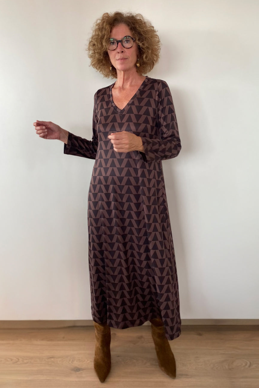 V-NECK DRESS SE109 PULA