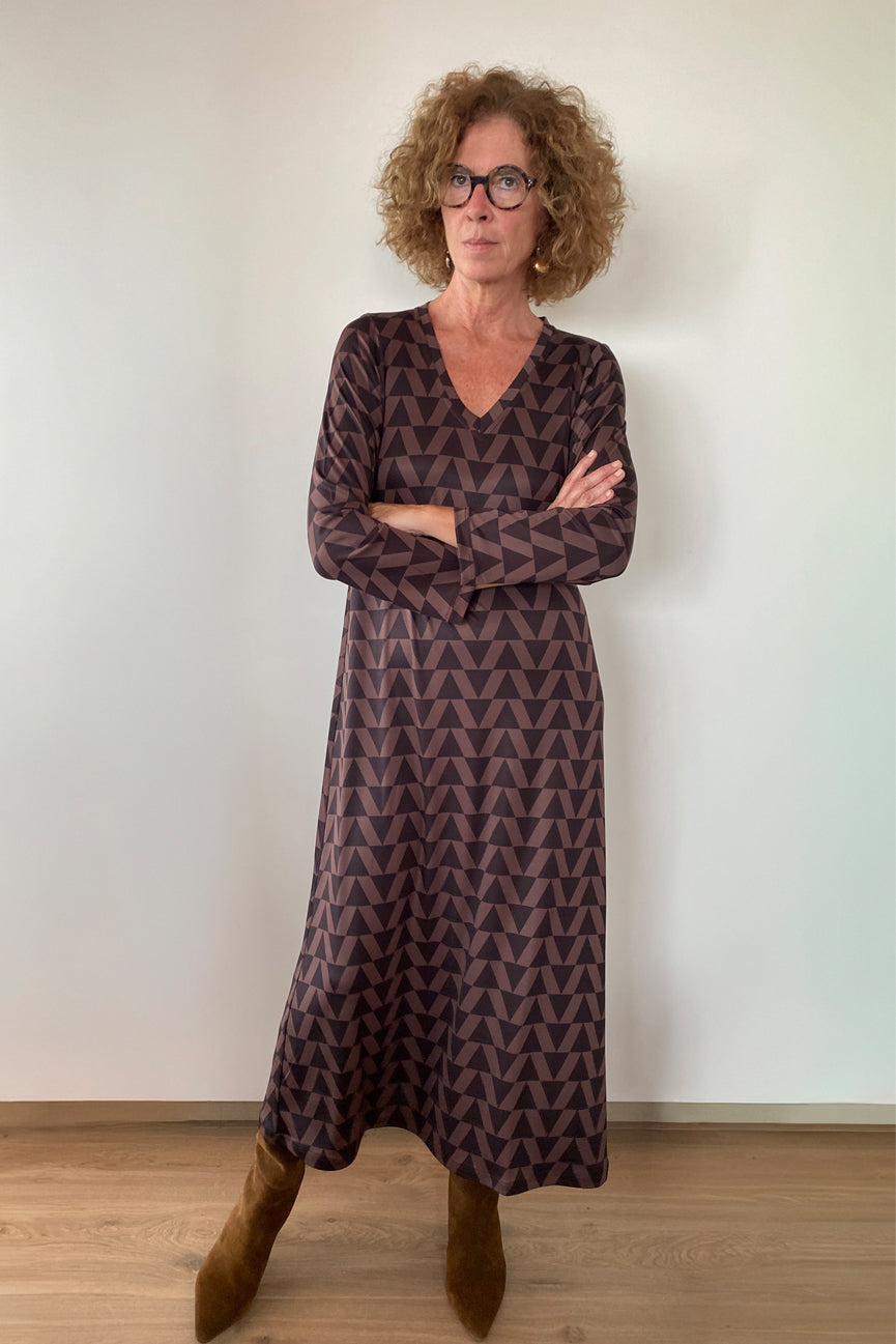 V-NECK DRESS SE109 PULA