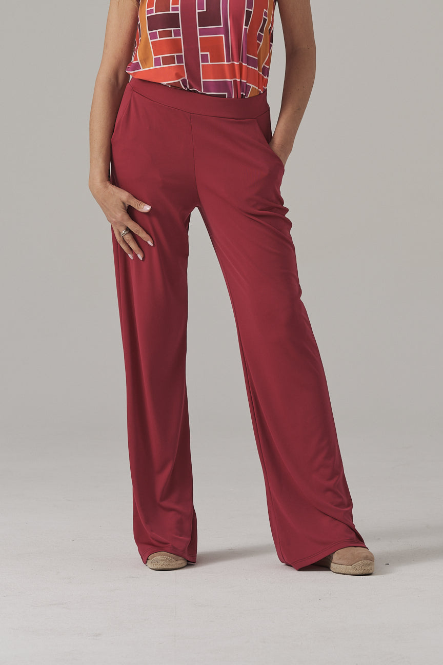 PANTALON CON BOLSILLOS SE089 ROJO