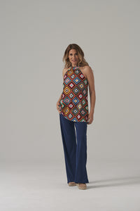 PANTALON CON BOLSILLOS SE089 AZUL