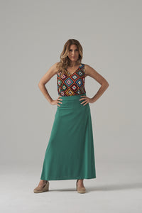 LONG SKIRT SE059 GREEN