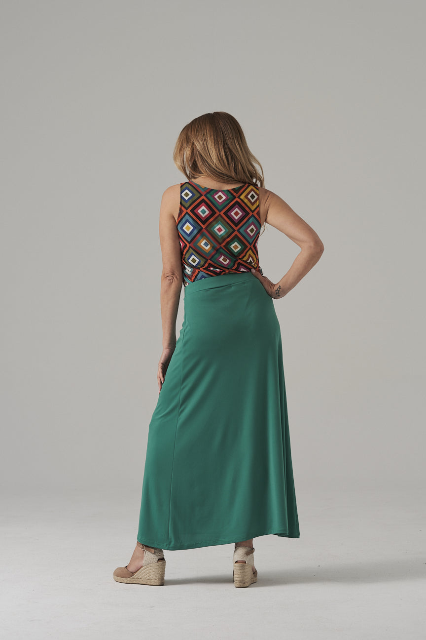 LONG SKIRT SE059 GREEN