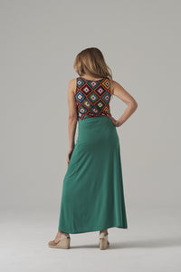 LONG SKIRT SE059 GREEN