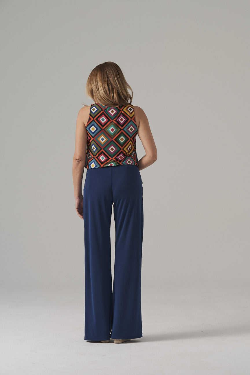 PANTALON CON BOLSILLOS SE089 AZUL