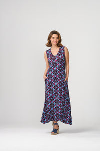 VESTIDO VUELO CUELLO PICO SE071 BANIA
