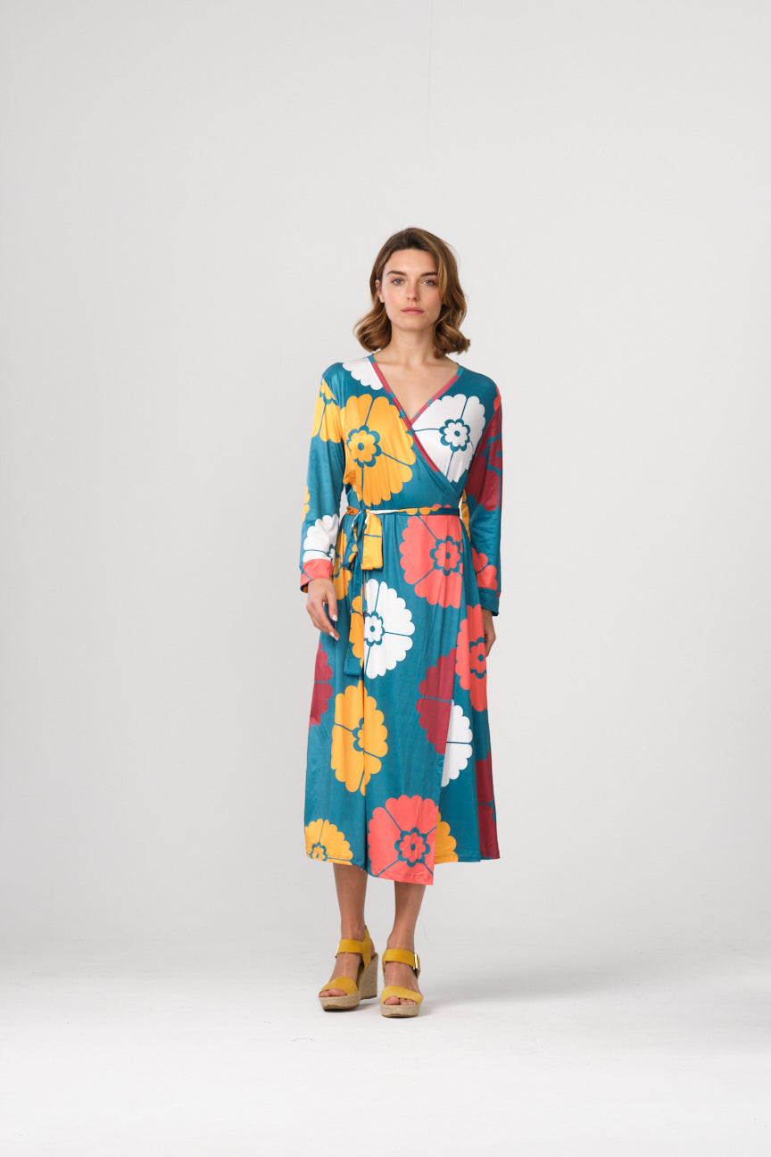 WRAP MIDI DRESS SE058 DAMBAS