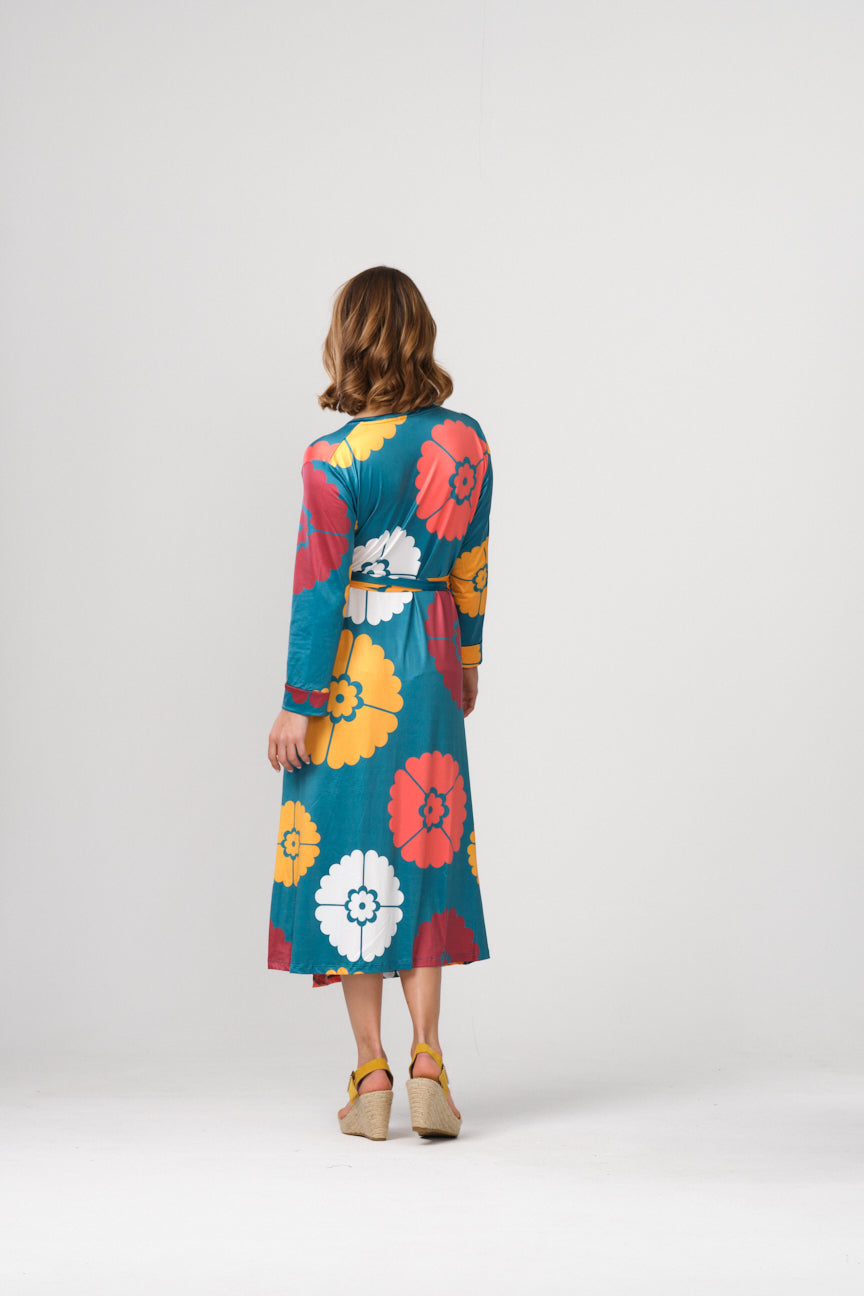 WRAP MIDI DRESS SE058 DAMBAS