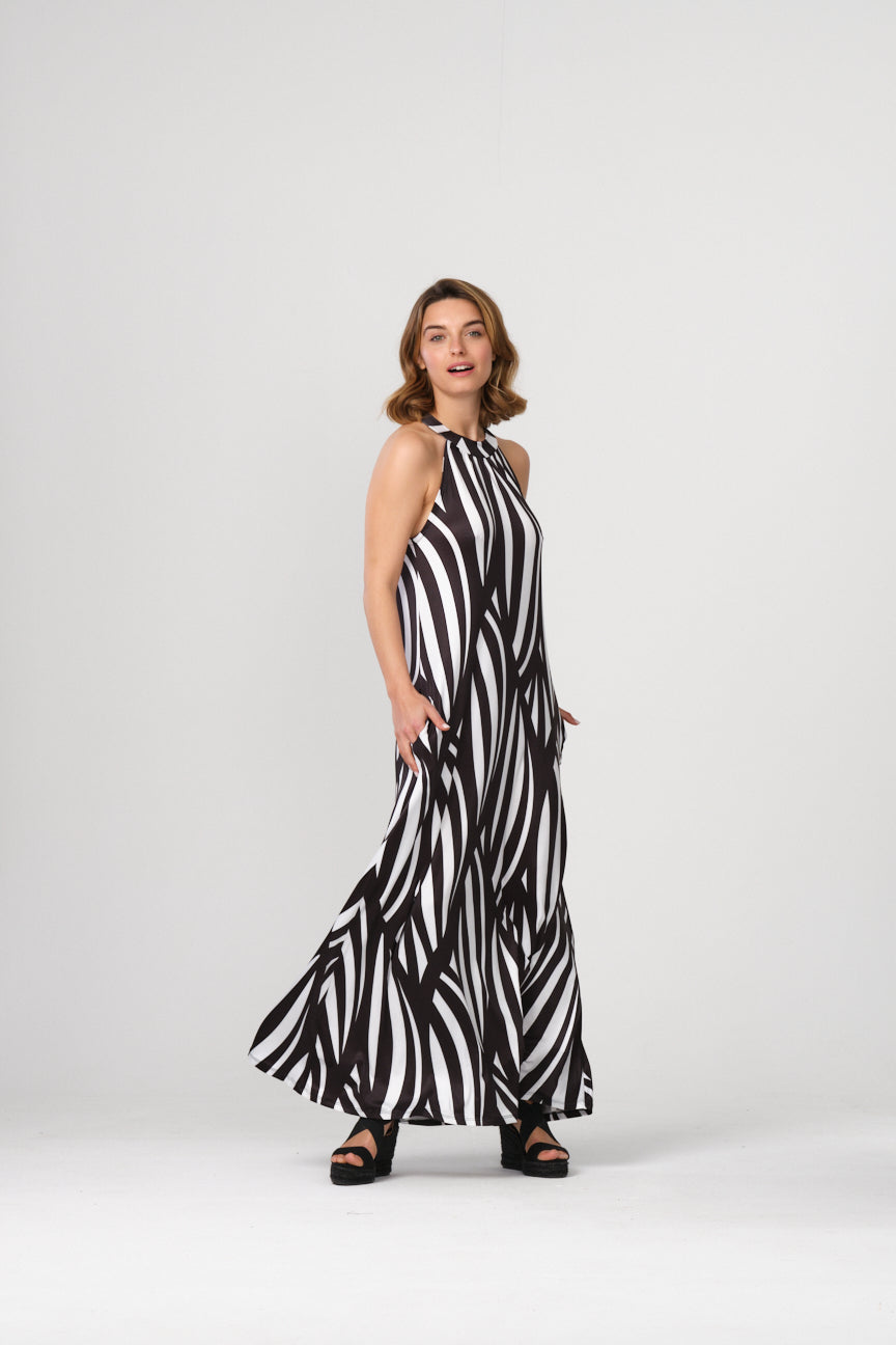 HALTER NECK LONG DRESS SE060 LIBOI