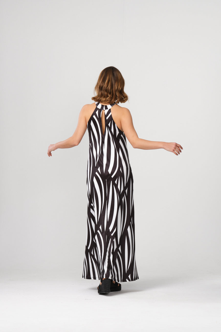 HALTER NECK LONG DRESS SE060 LIBOI