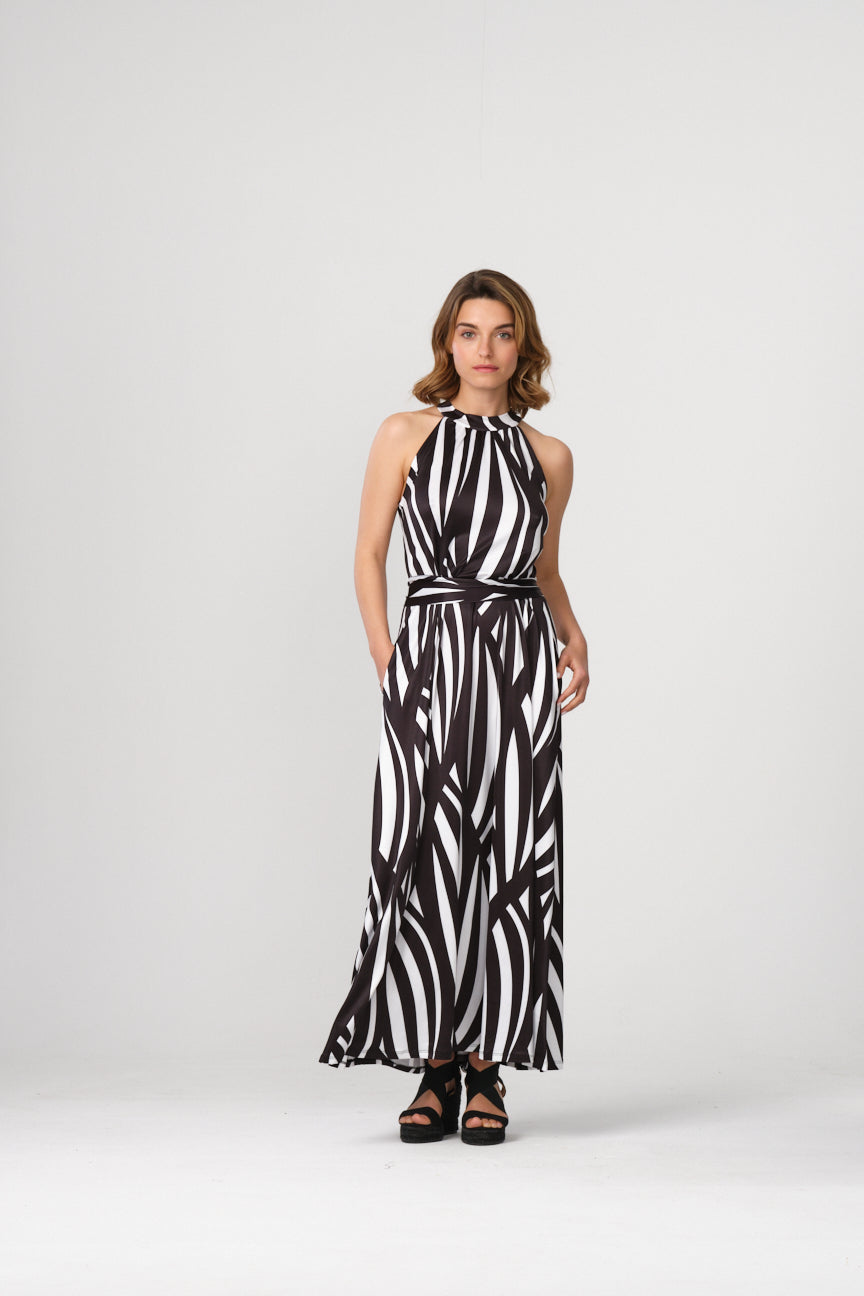 HALTER NECK LONG DRESS SE060 LIBOI