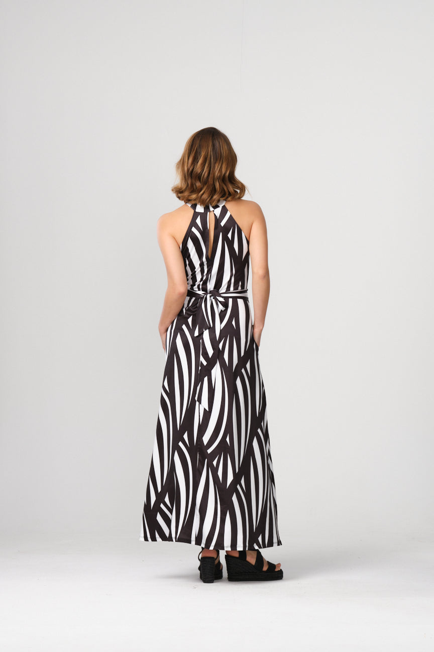 HALTER NECK LONG DRESS SE060 LIBOI