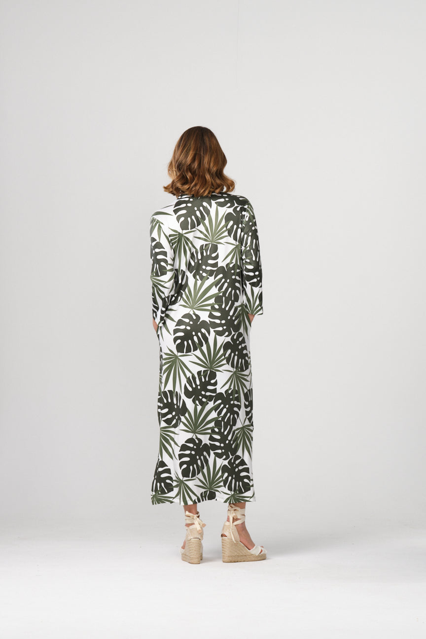 MAO NECK LONG DRESS SE061 SAKA