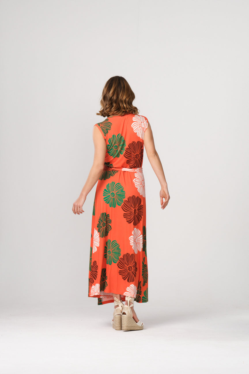 VESTIDO LARGO CRUZADO SE065 TARU